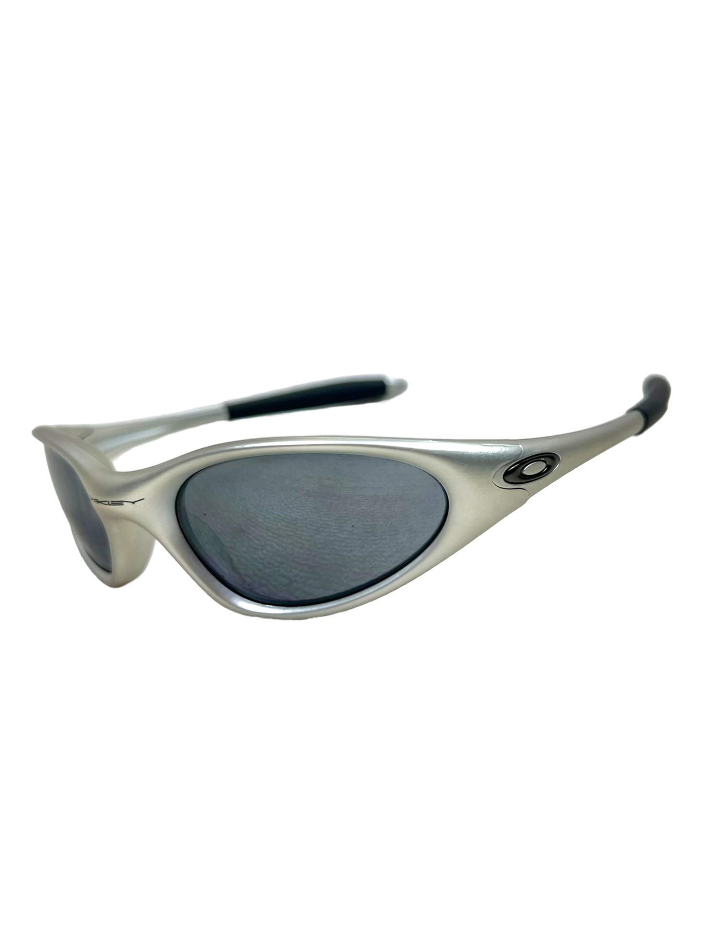 00's Oakley minute gen 2 silver frame black iridium sunglasses