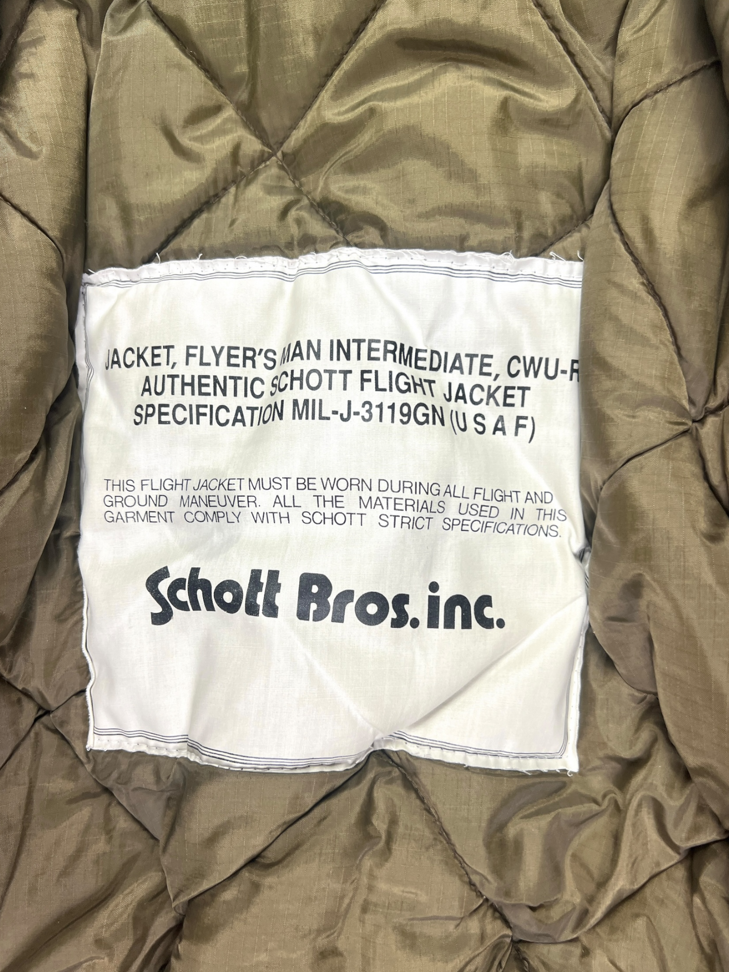 90's Schott bomber jacket - L