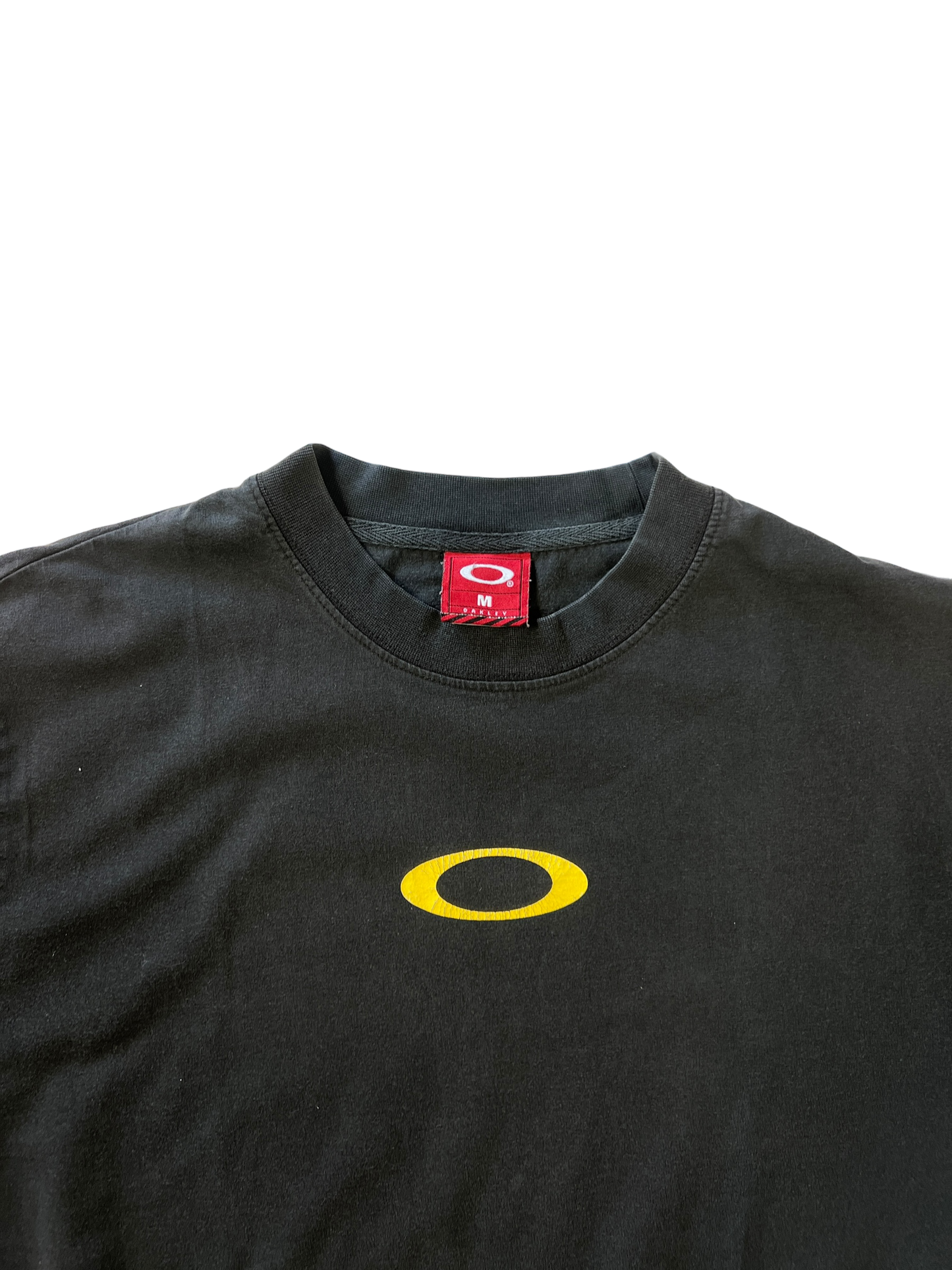 00's Oakley yellow icon tee - M