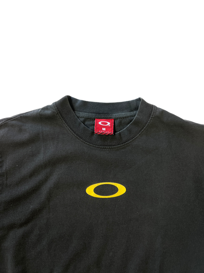 00's Oakley yellow icon tee - M