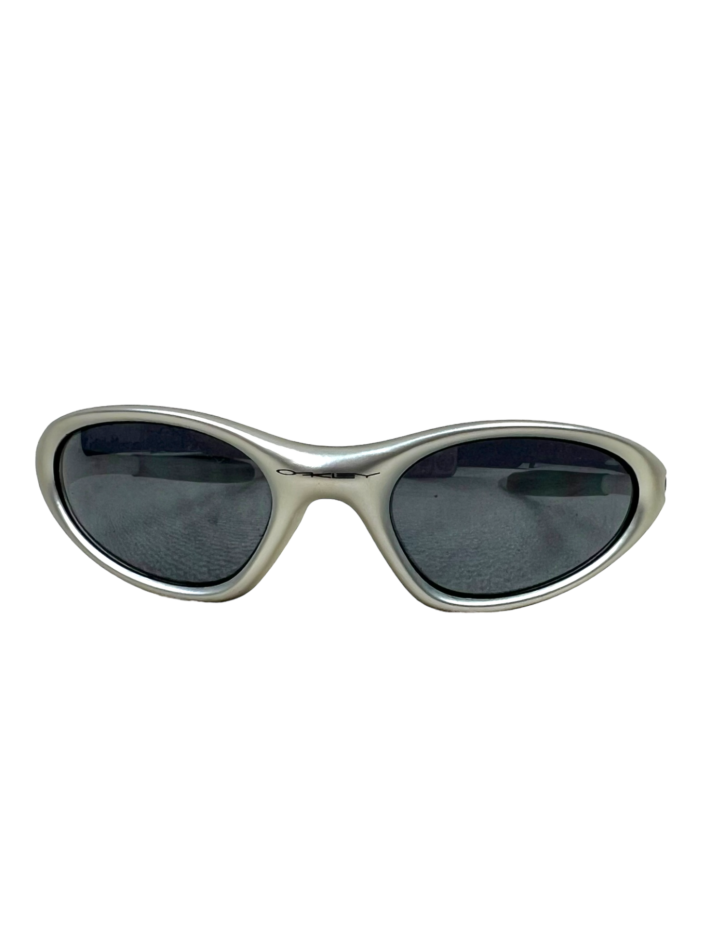 00's Oakley minute gen 2 silver frame black iridium sunglasses