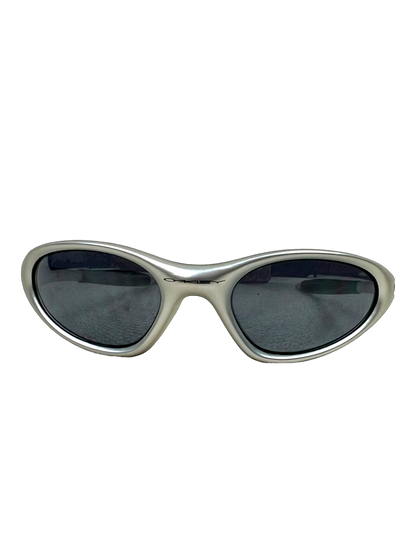 00's Oakley minute gen 2 silver frame black iridium sunglasses