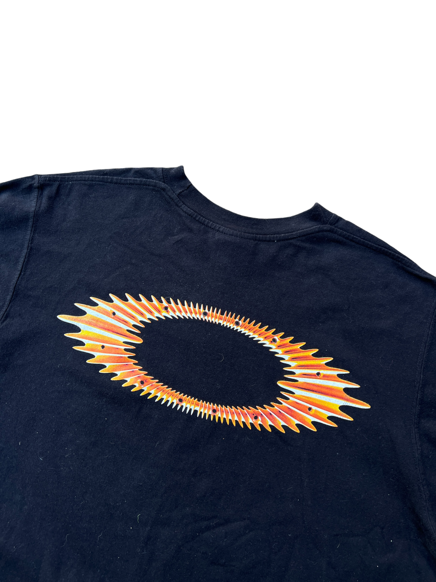 00's Oakley skull fire long sleeve tee - M