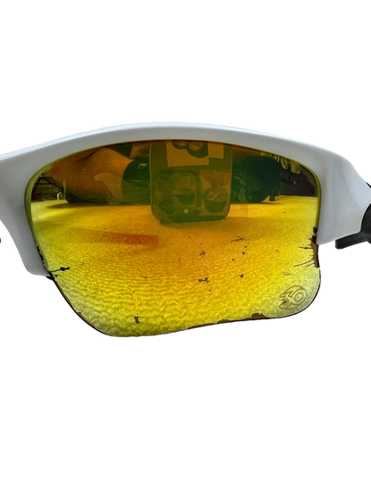 Oakley flak jacket white frame sunglasses