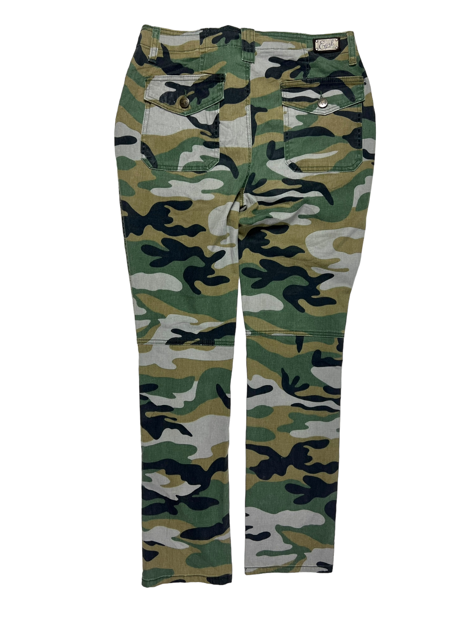 Straight leg camo pants - M