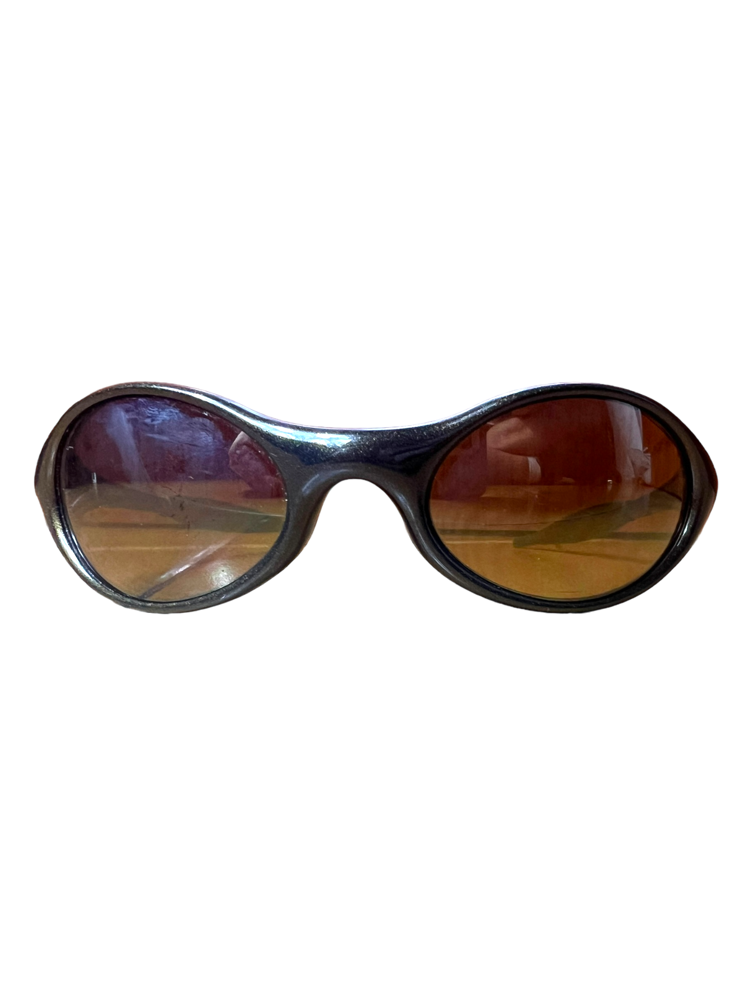 Oakley eye jacket gold iridium lens sunglasses