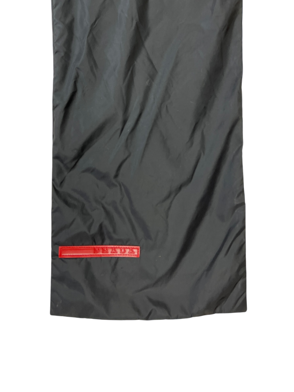 Early 2000's Prada Linea Rossa Nylon Padded Magnetic Scarf