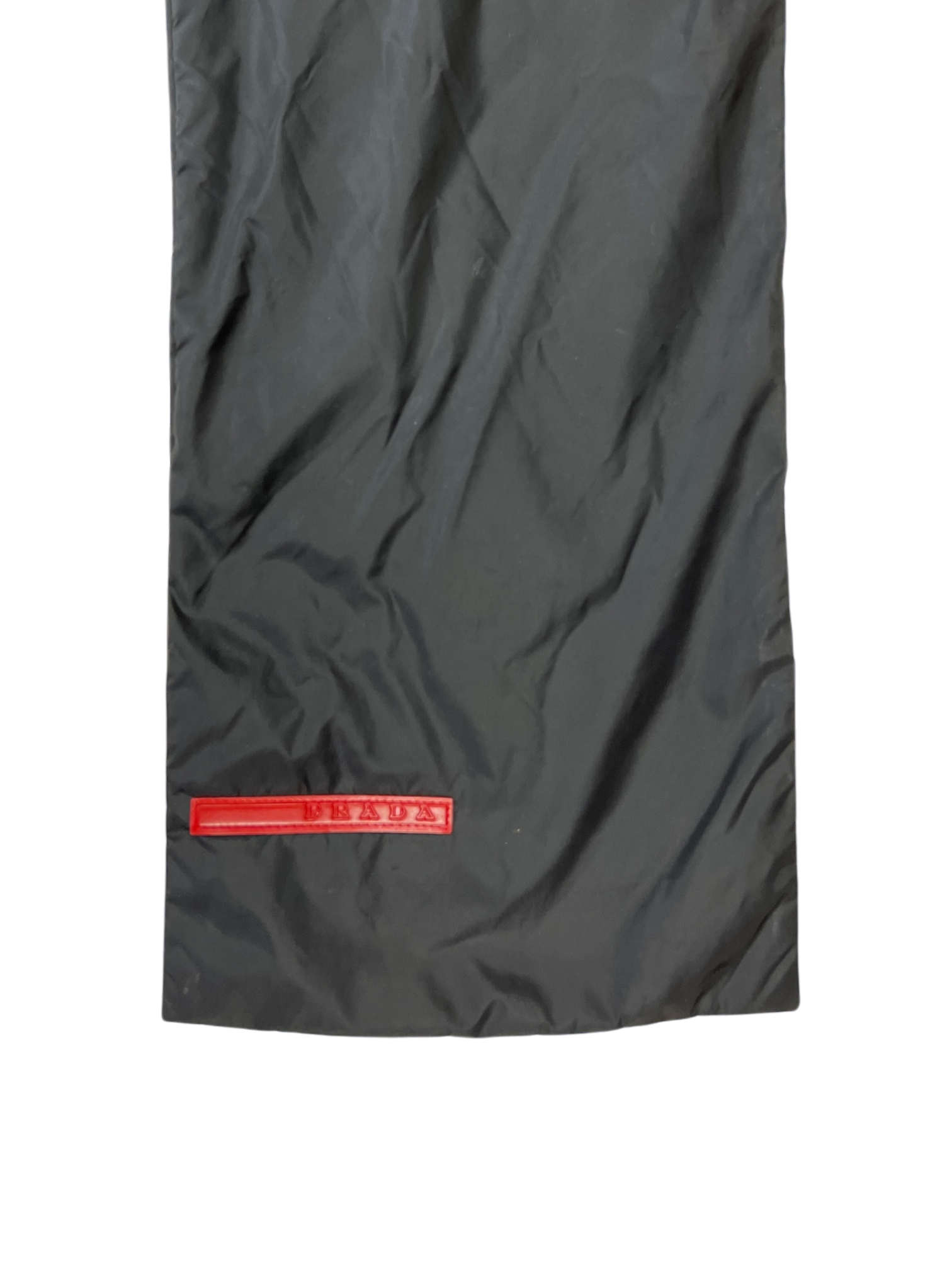 Early 2000's Prada Linea Rossa Nylon Padded Magnetic Scarf