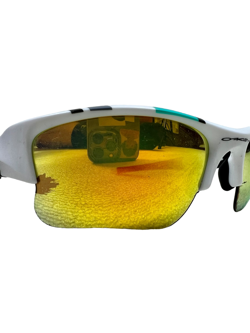 Oakley flak jacket white frame sunglasses