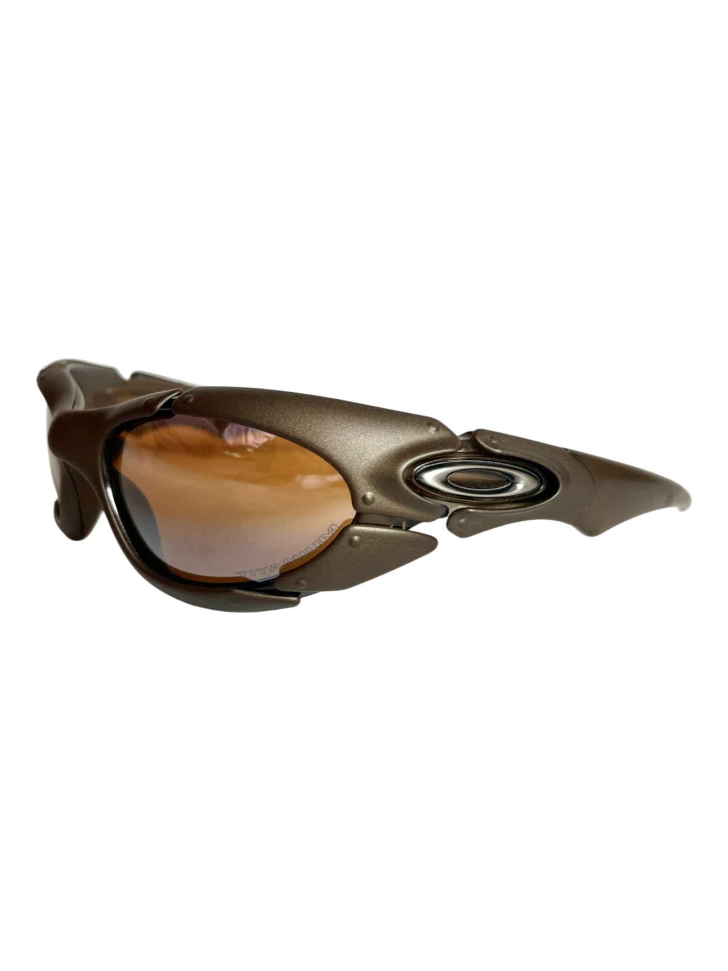 OAKLEY PLATE BRONZE / TITANIUM IRIDIUM W/ BOX