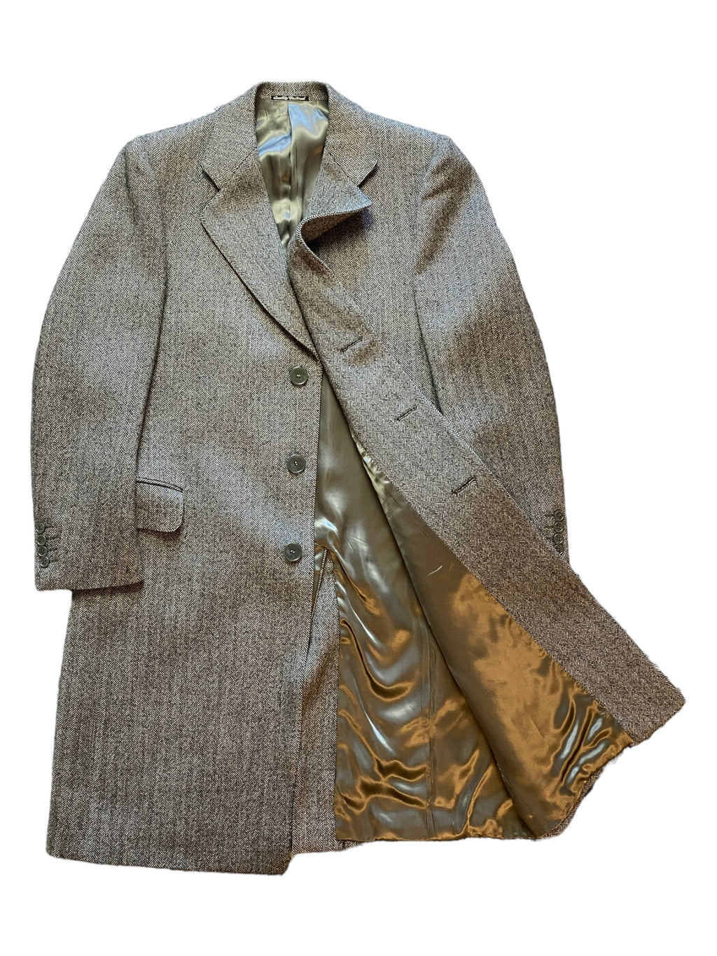 Chaquetón largo con hombreras Loro Piana - 16.88studio