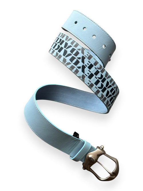 2005 Oakley Plate Blue Leather Belt - view 2