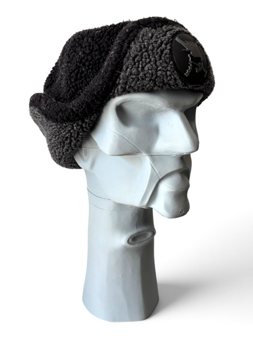 00's Oakley Skull Patch Sherpa Trapper Hat Charcoal - view 5