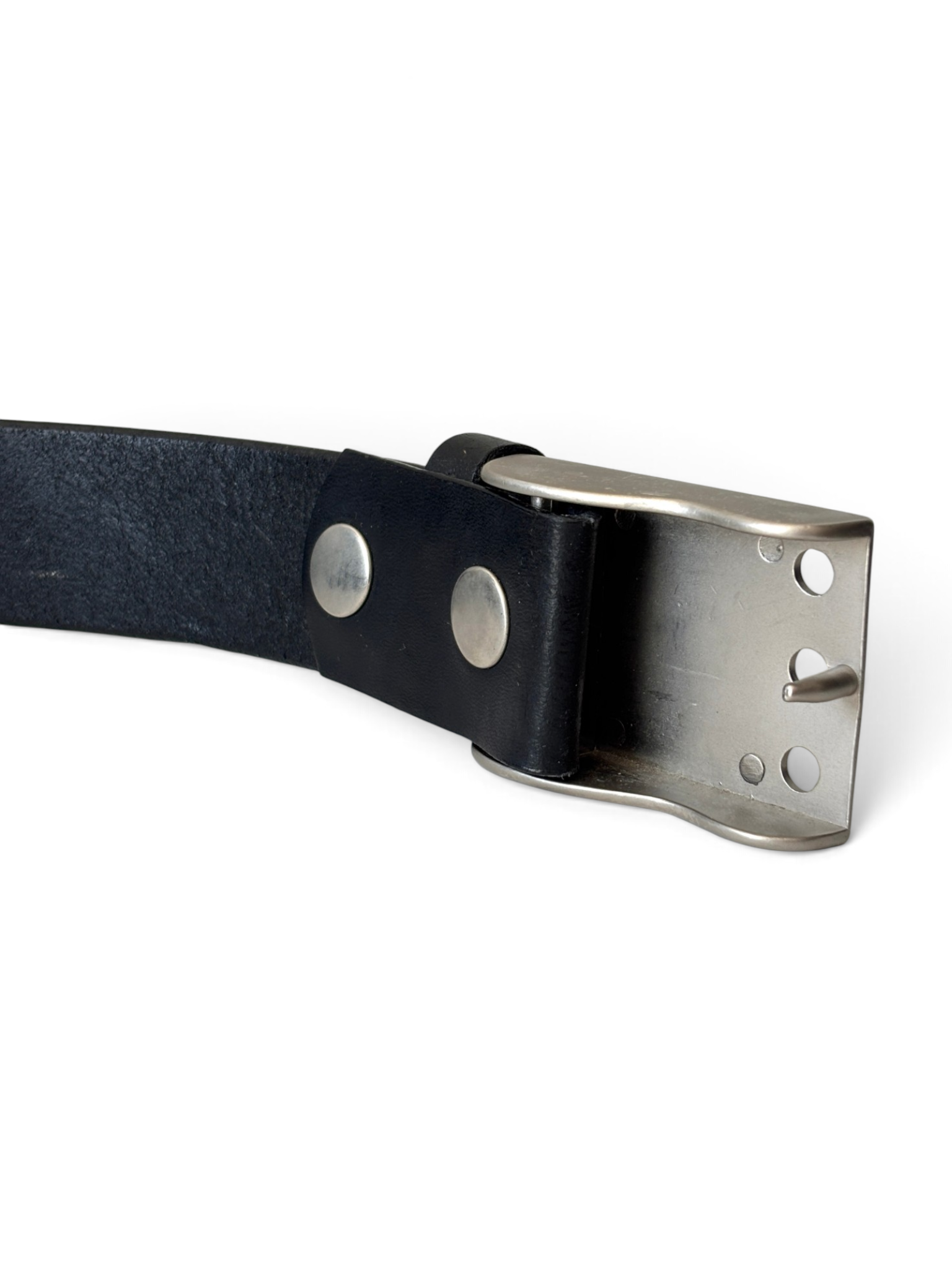 00's Oakley Icon Buckle Leather Belt Black - view 3
