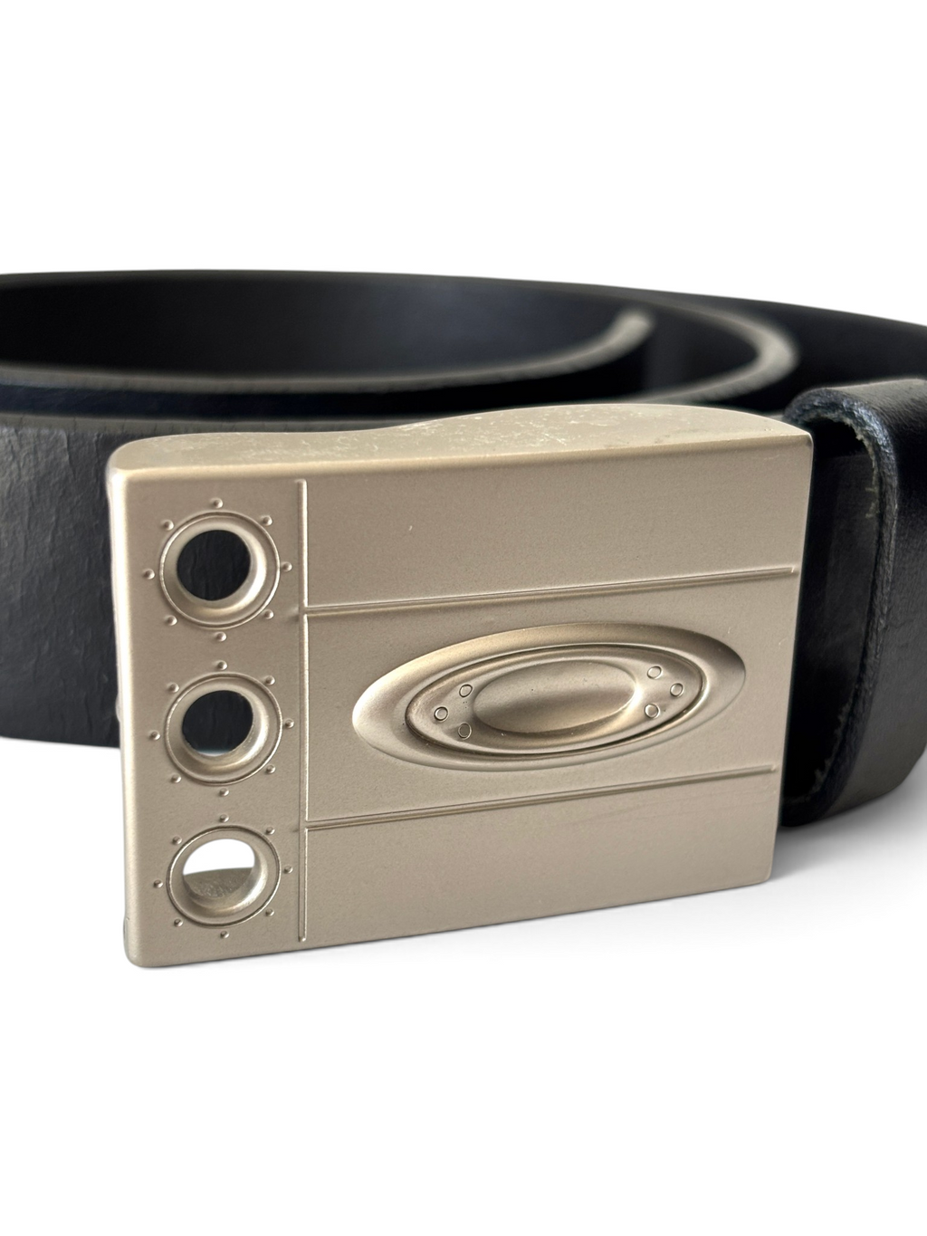 00's Oakley Icon Buckle Leather Belt Black - view 5