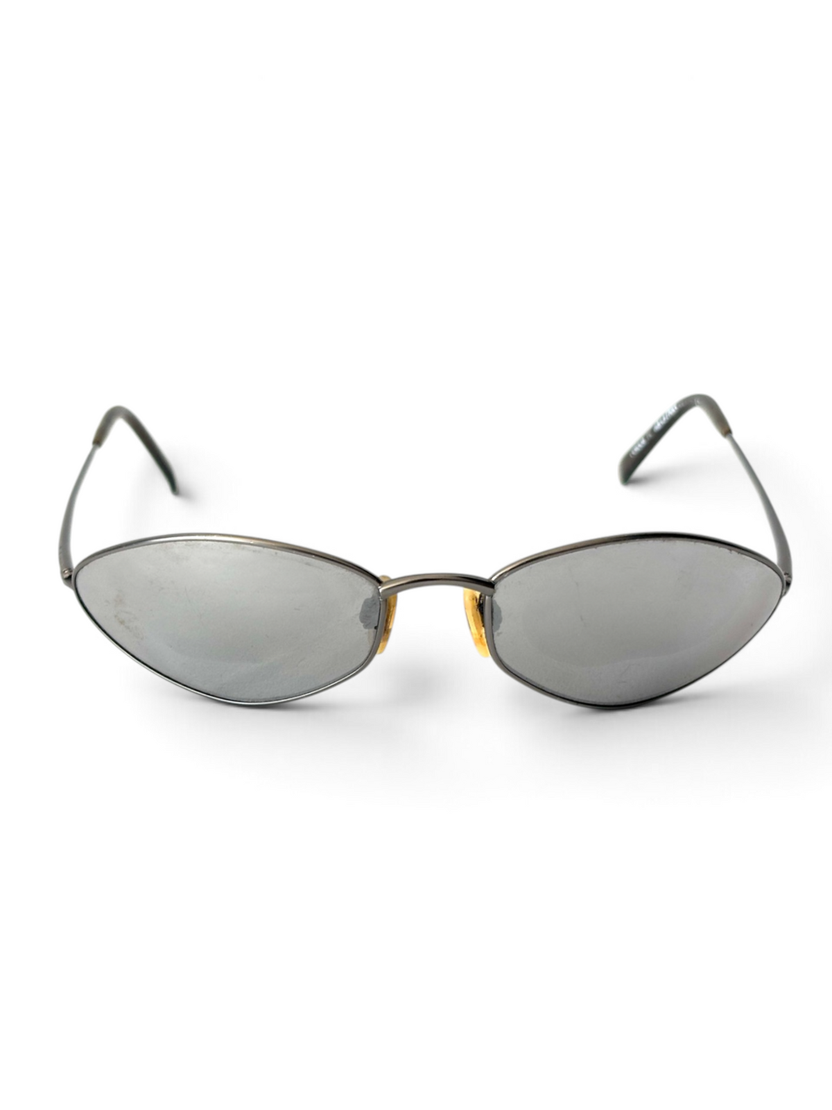 90's adidas by Silhouette Wire Frame Sunglasses Silver / Mirror - view 2