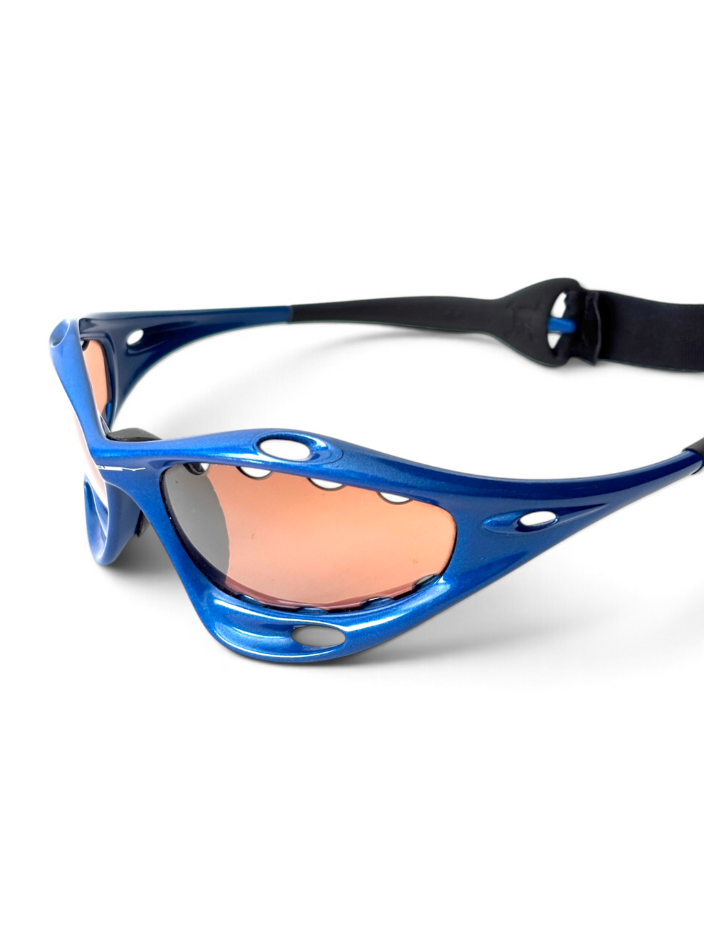 2000 Oakley Water Jacket New Blue / VR28 Sunglasses - view 6