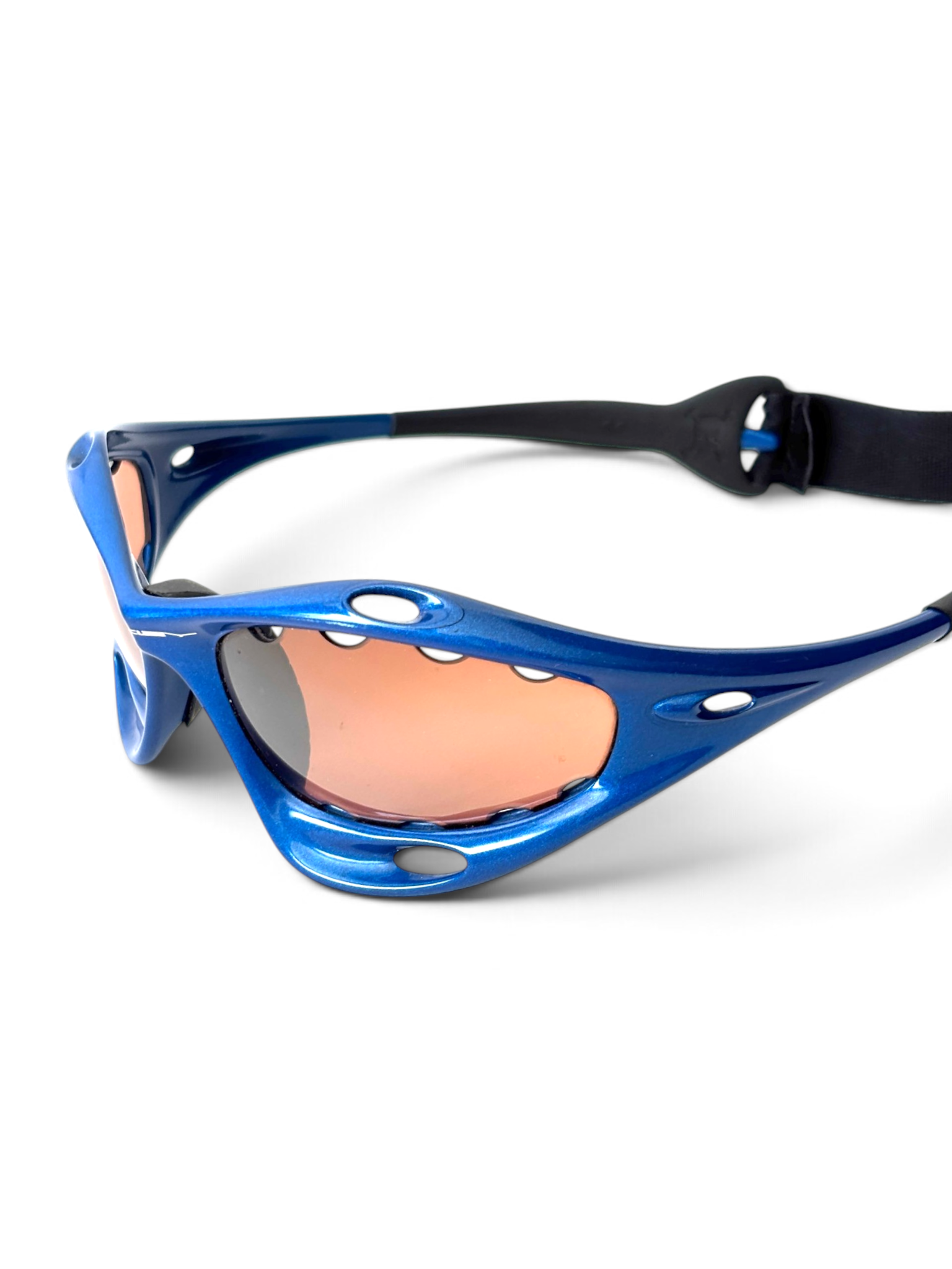 2000 Oakley Water Jacket New Blue / VR28 Sunglasses - view 6