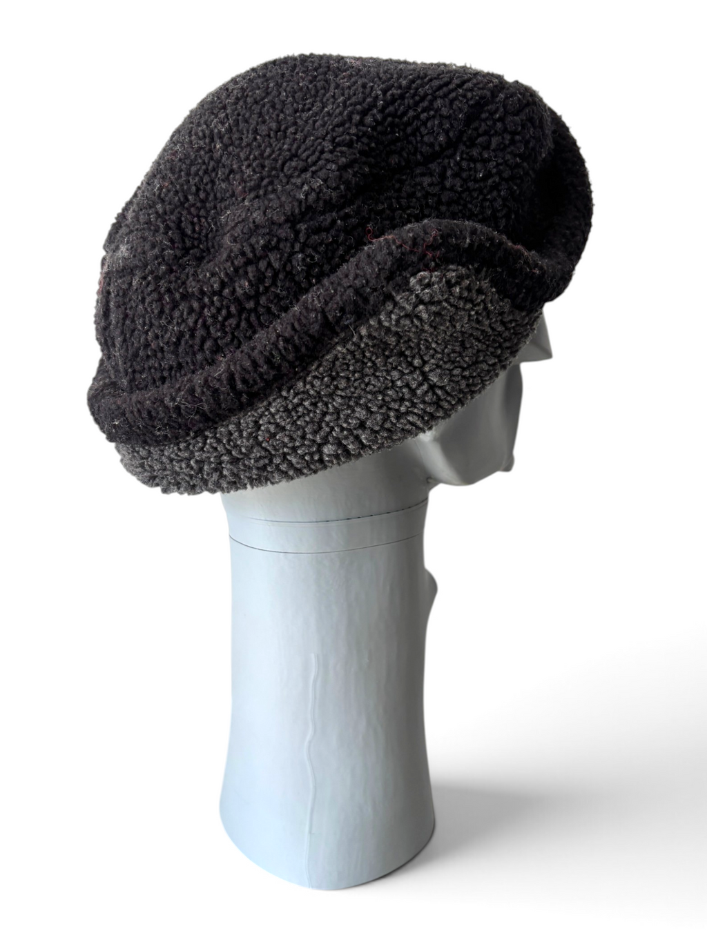 00's Oakley Skull Patch Sherpa Trapper Hat Charcoal - view 8