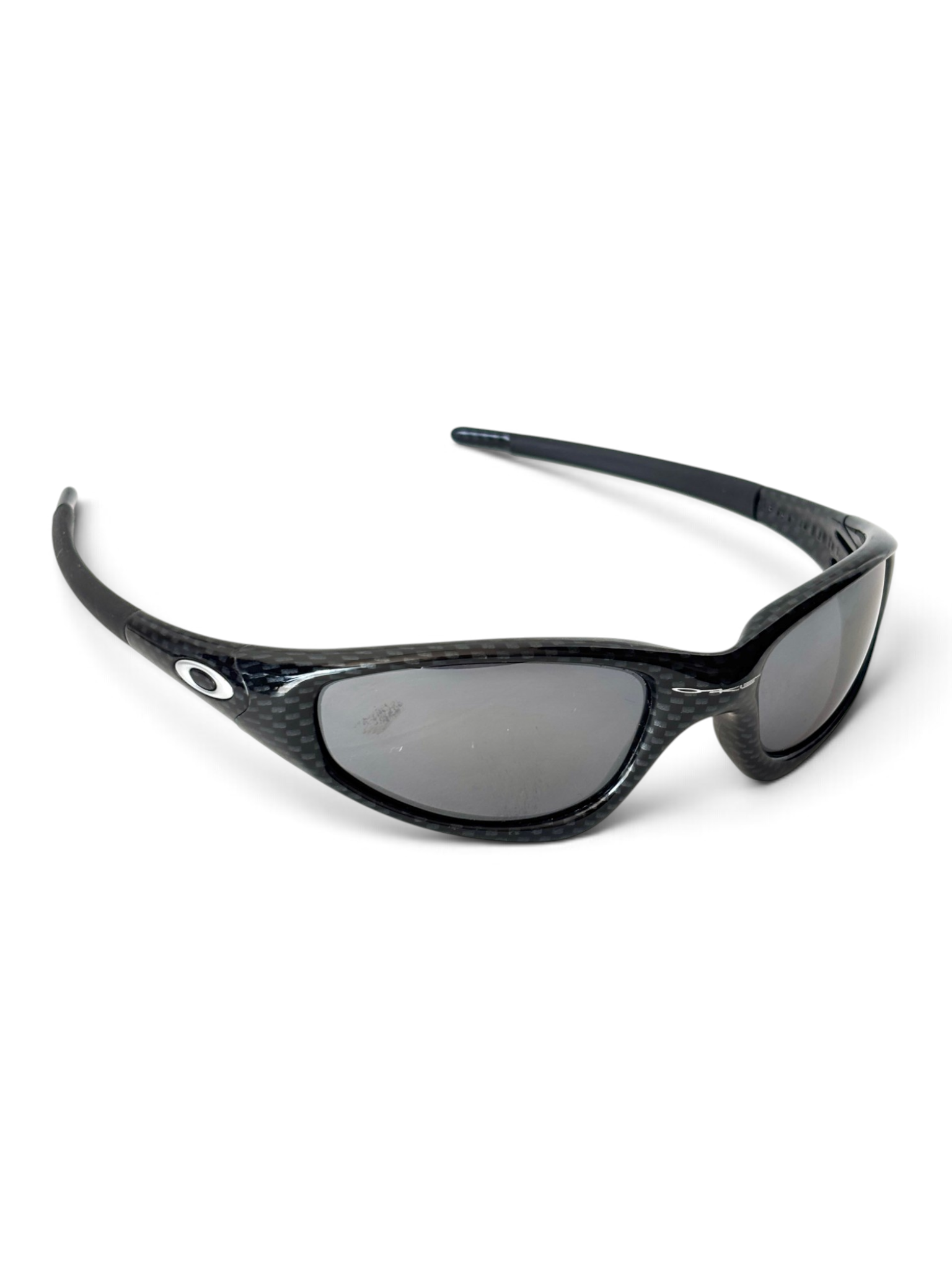 1999 Oakley New Straight Jacket Carbon Fiber / Black Iridium Sunglasses - view 2