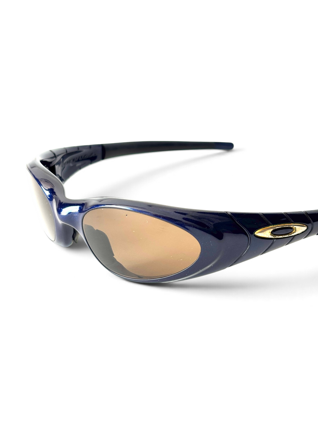 2000 Oakley Eye Jacket 2.0 Midnight / 24k Gold Iridium Sunglasses - view 7