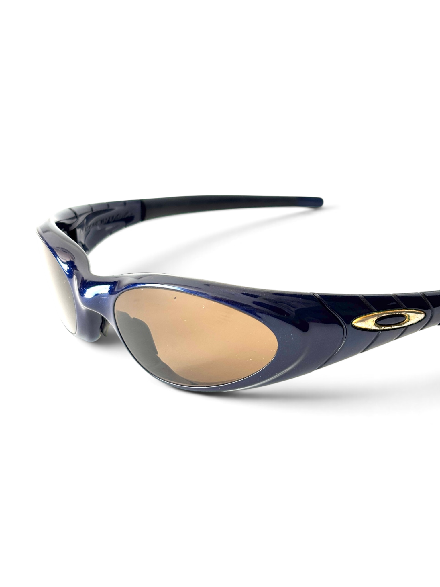 2000 Oakley Eye Jacket 2.0 Midnight / 24k Gold Iridium Sunglasses - view 7