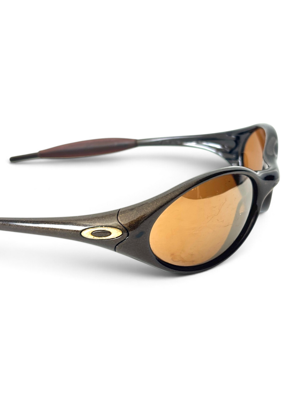 1999 Oakley Eye Jacket Black Gold / Gold Iridium Sunglasses - view 4