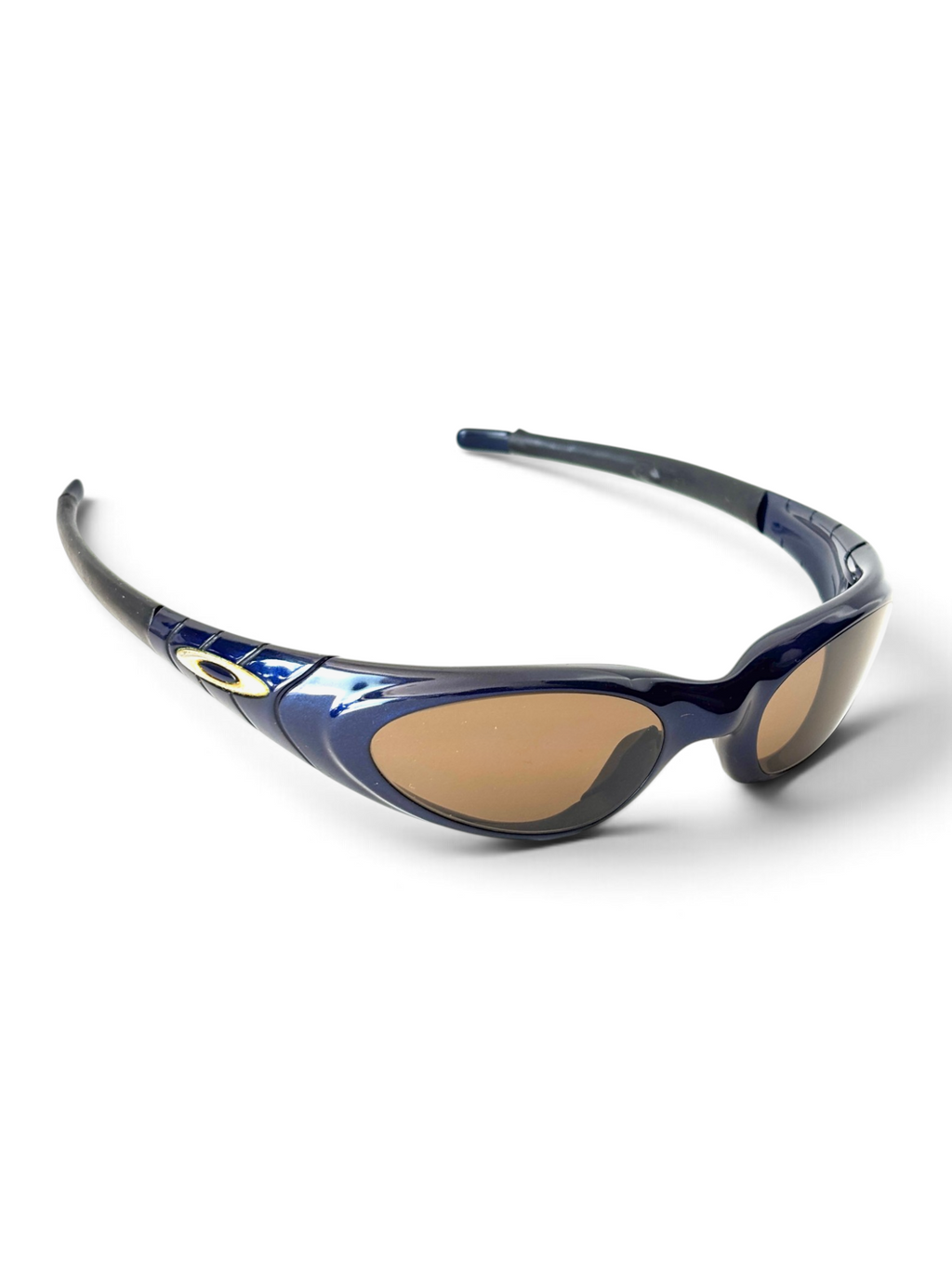 2000 Oakley Eye Jacket 2.0 Midnight / 24k Gold Iridium Sunglasses - view 2