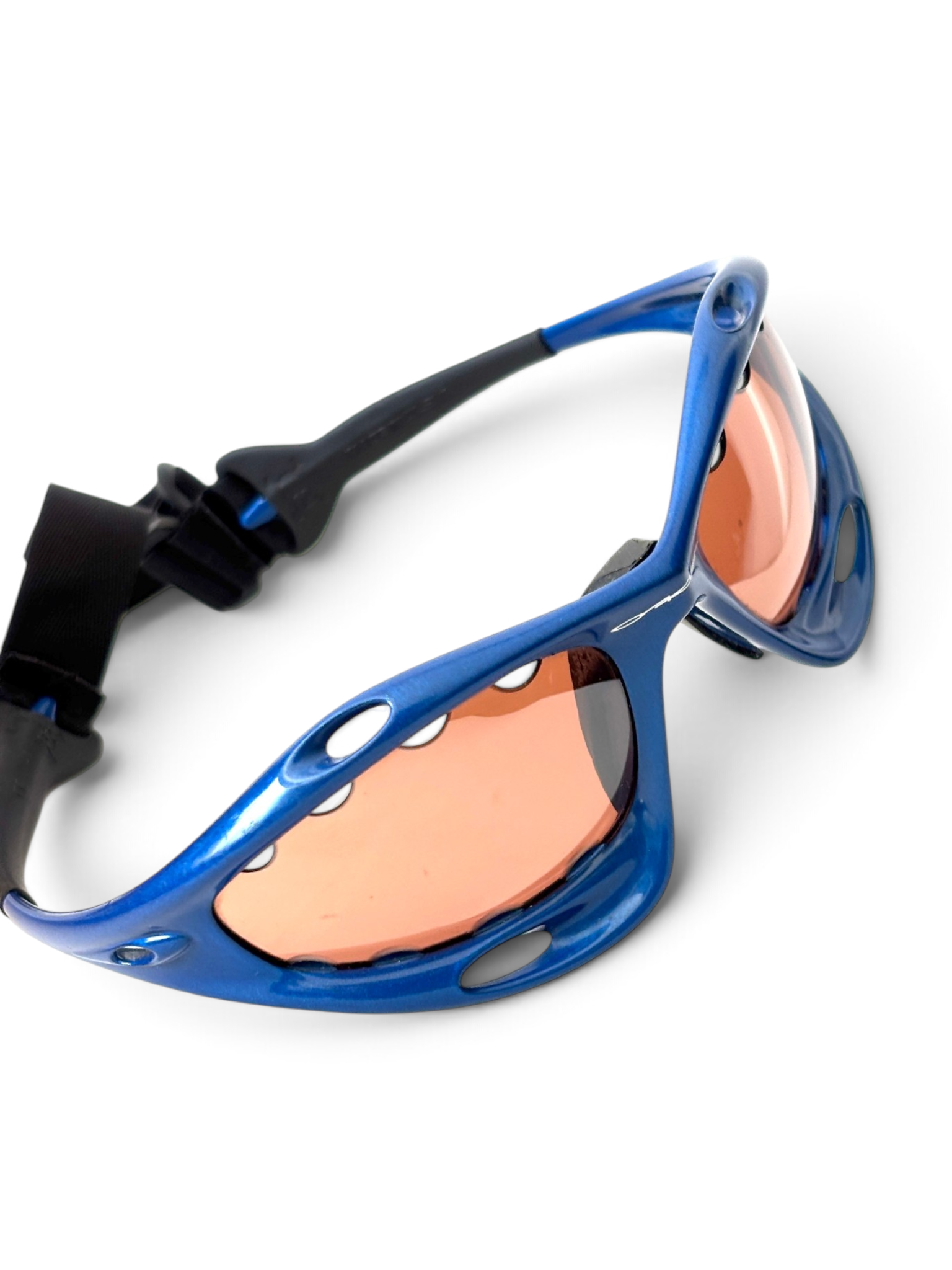 2000 Oakley Water Jacket New Blue / VR28 Sunglasses - view 8