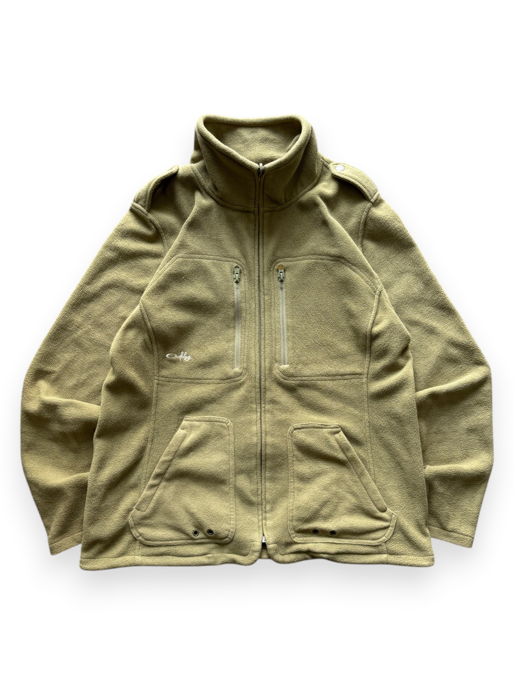 Oakley women's zip fleece jacket in light olive