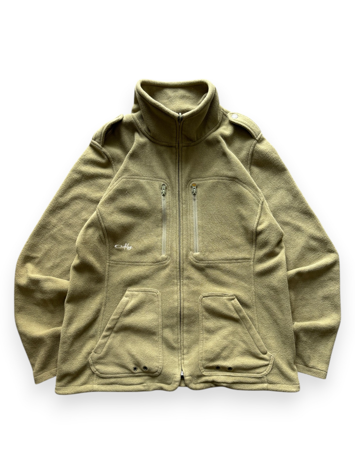 Oakley women's zip fleece jacket in light olive