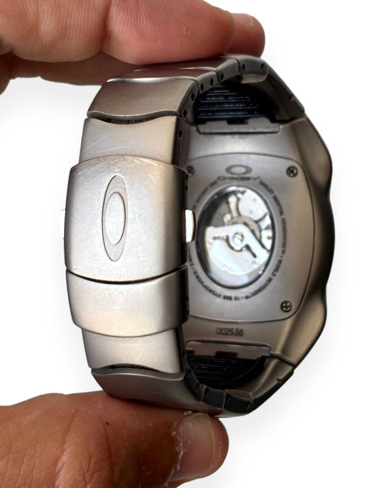 1998 Oakley Time Bomb Titanium / White Watch w/ Box (OS) - view 9