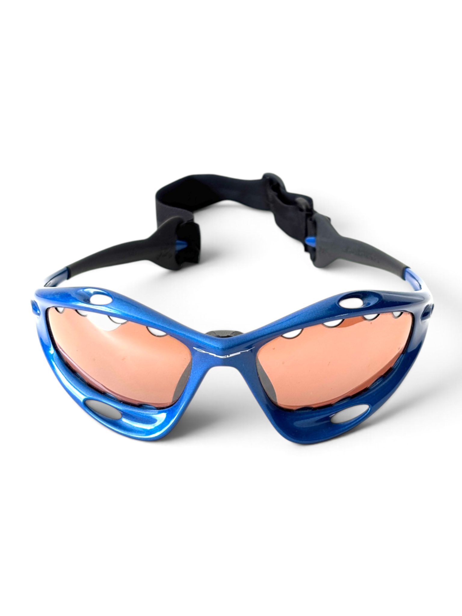 2000 Oakley Water Jacket New Blue / VR28 Sunglasses - view 3