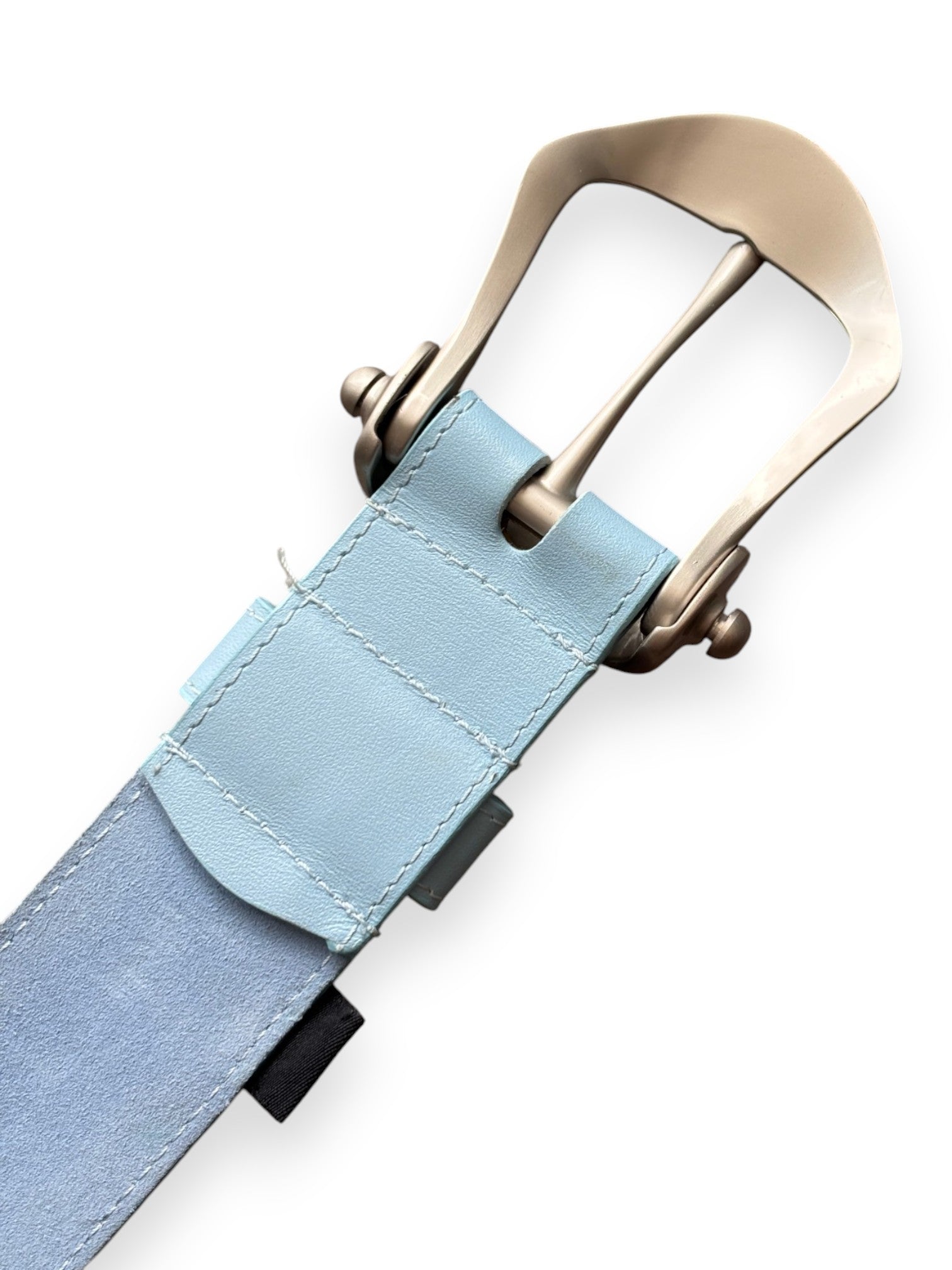 2005 Oakley Plate Blue Leather Belt - view 5