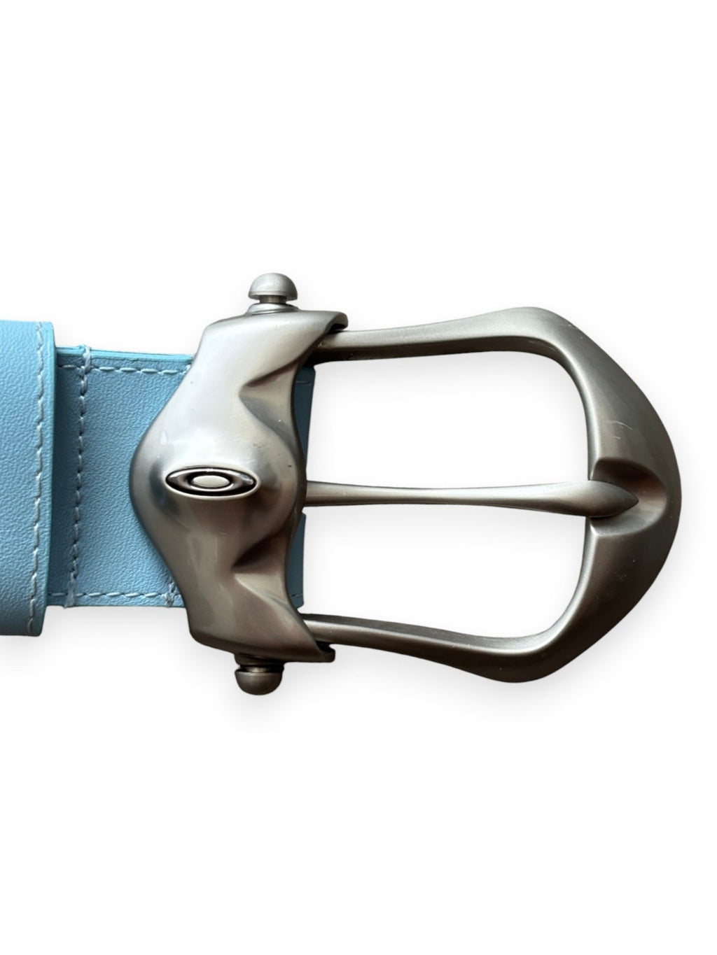 2005 Oakley Plate Blue Leather Belt - view 4