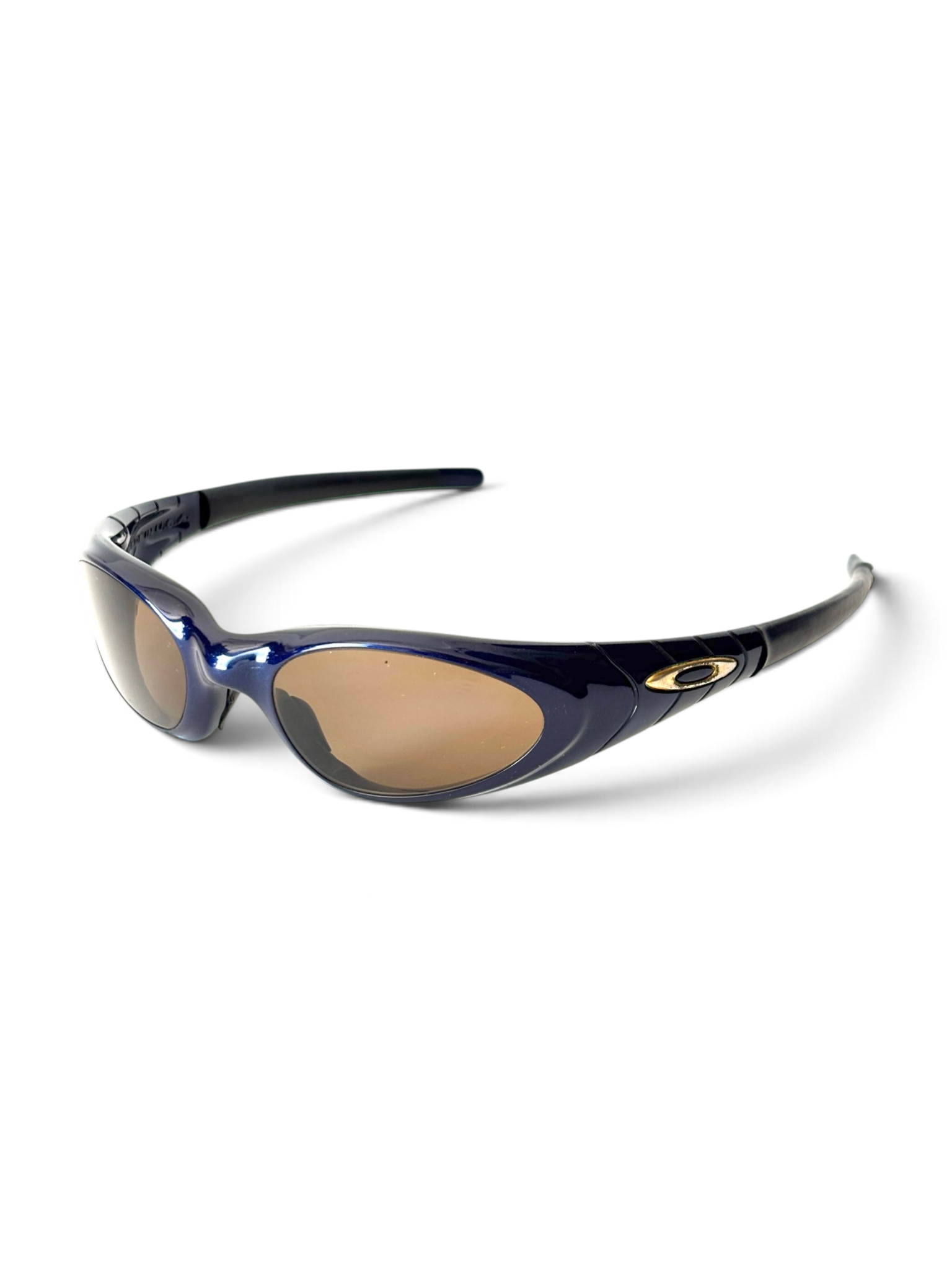 2000 Oakley Eye Jacket 2.0 Midnight / 24k Gold Iridium Sunglasses - view 6