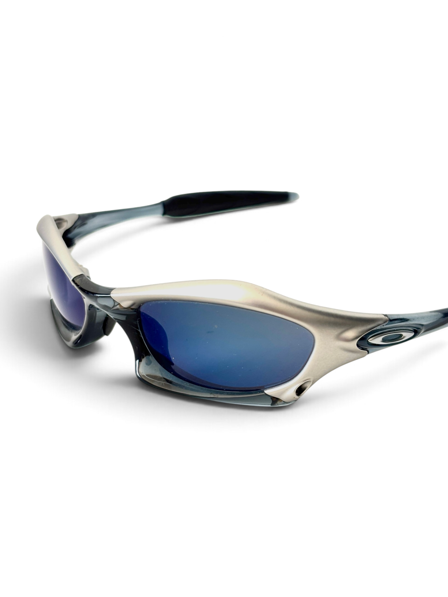 2002 Oakley Splice FMJ+ Crystal Black / Ice Iridium Sunglasses - view 9