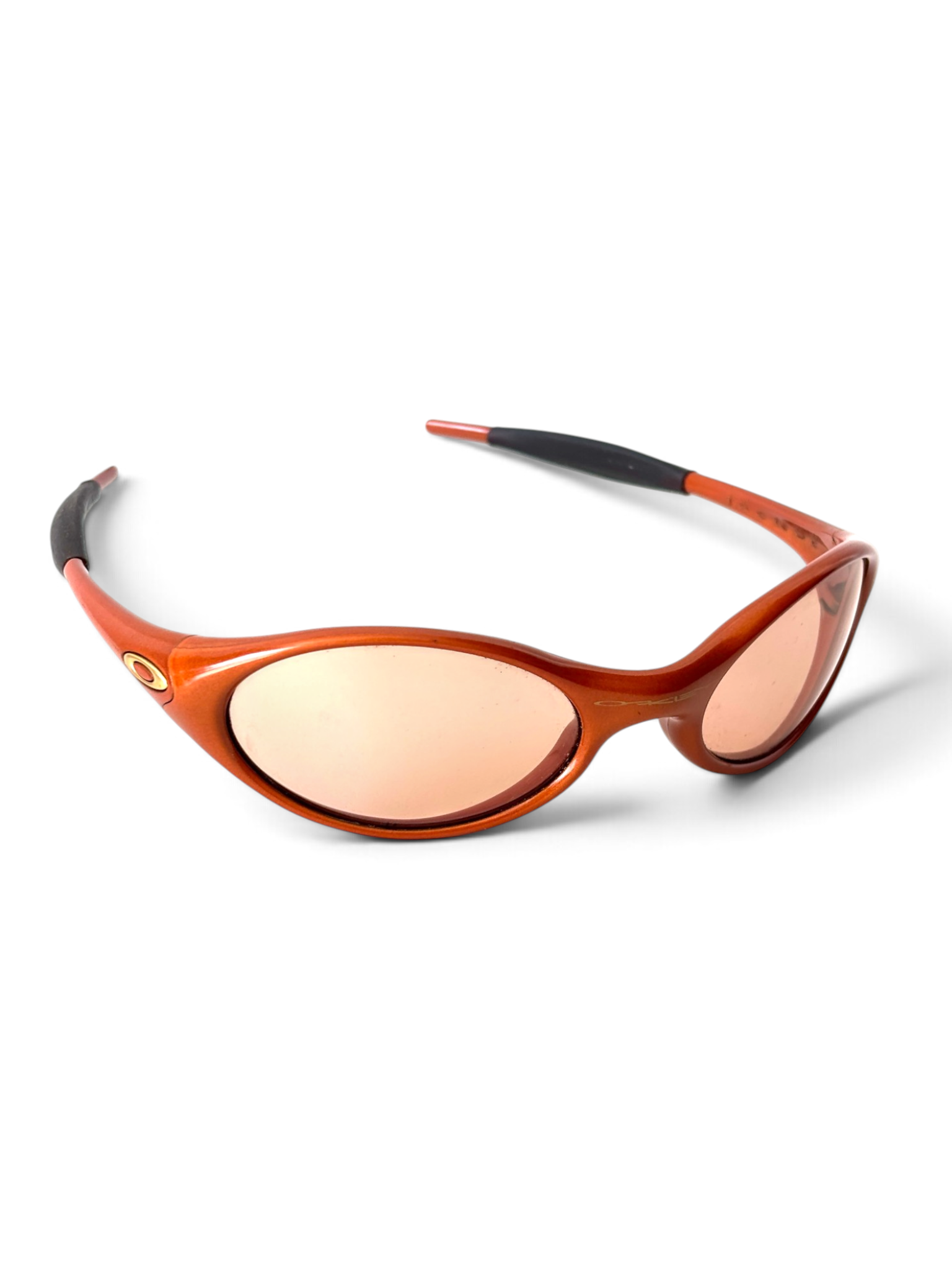Oakley Eye Jacket sunglasses burnt orange Carmel frame VR50 lens