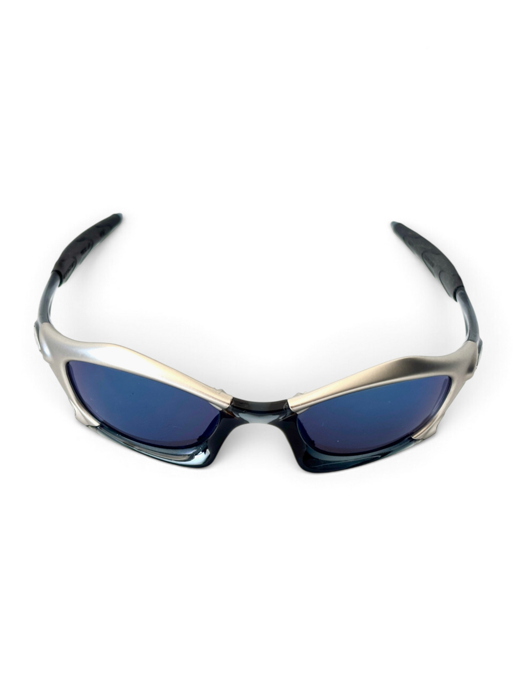 Oakley Splice sunglasses silver FMJ+ frame ice iridium lens