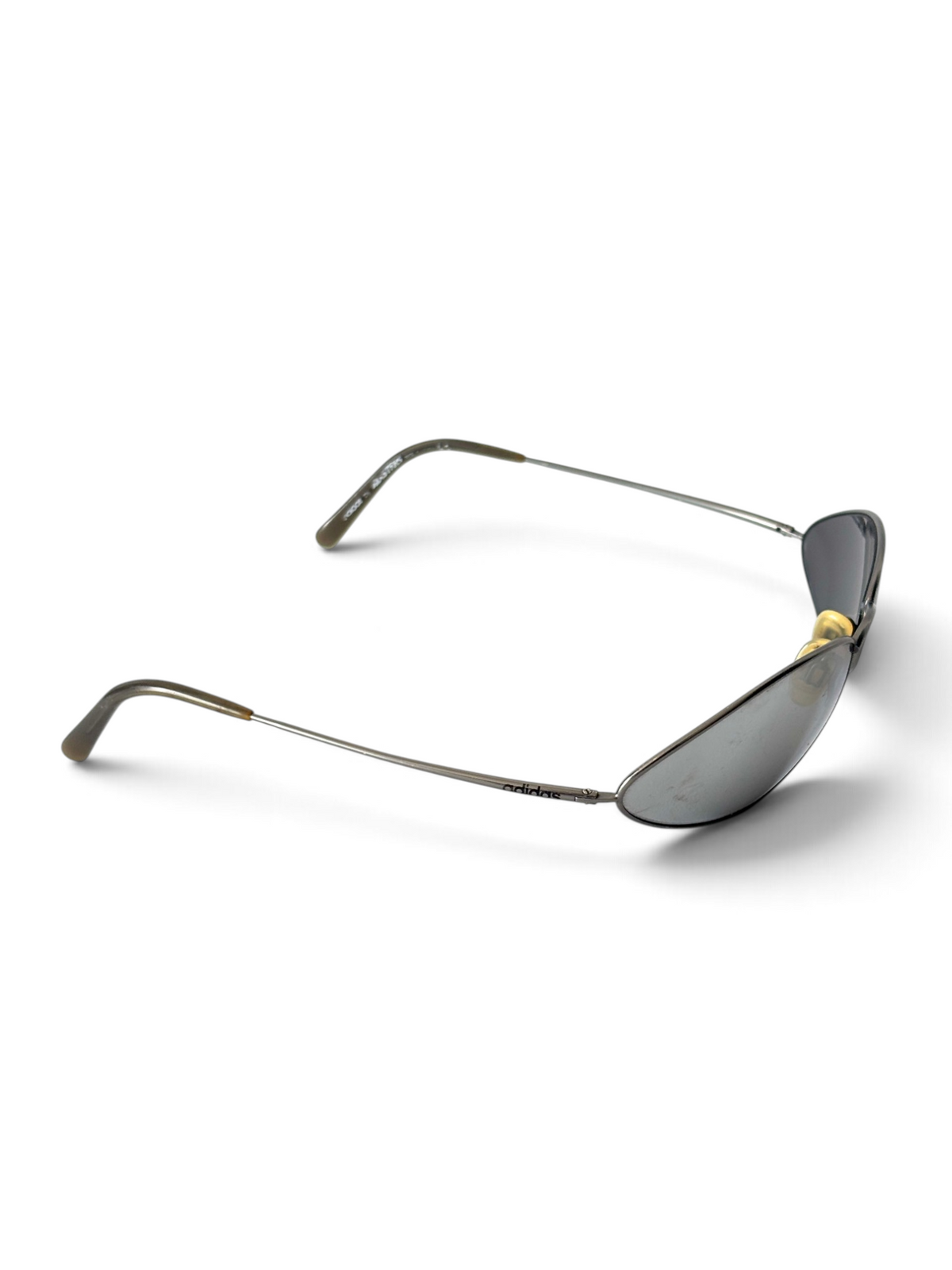 90's adidas by Silhouette Wire Frame Sunglasses Silver / Mirror - view 3