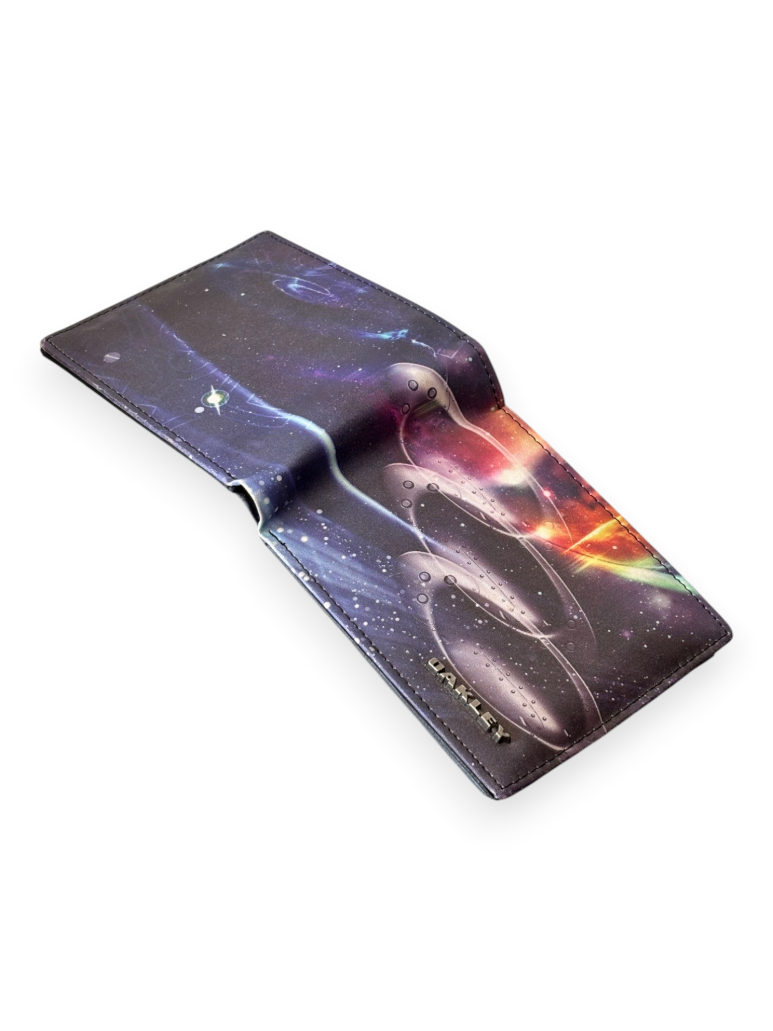 00's Oakley Galaxy Print Bifold Wallet w/ Card Holder - view 2