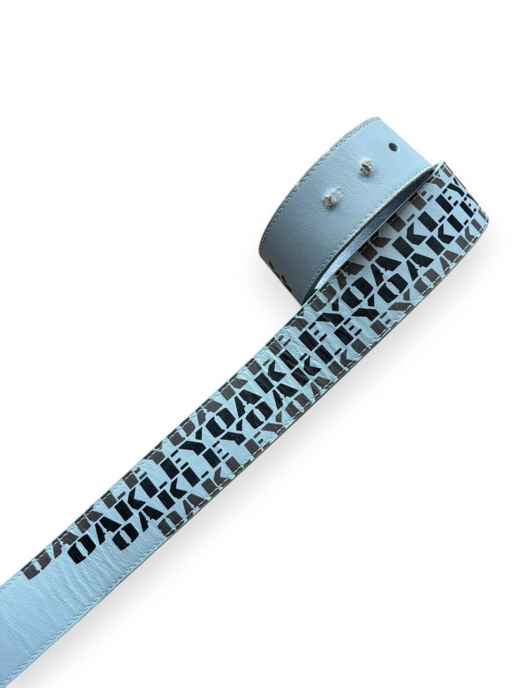 2005 Oakley Plate Blue Leather Belt - view 3